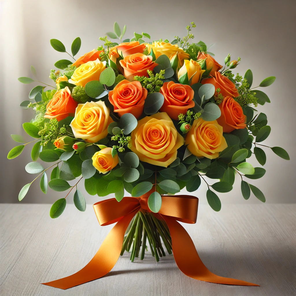 Orange Yellow Roses 